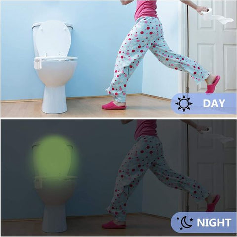 Toilet Motion Sensor Light, 16 Colors Changing Sensor LED Washroom Night Light Inside Toliet Lamp, PIR Motion Activated Waterproof Bathroom Accessory, Fits Any Toilet
