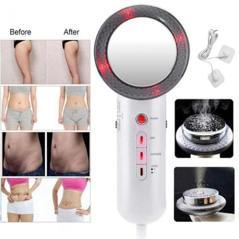 3 IN 1 Ultrasound Machine Anti Cellulite EMS Body Slimming Massager Fat Burner Weight Loss Device