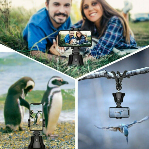 Smart Face Object Tracking Selfie Stick Stand 360° Rotation Phone Camera Holder