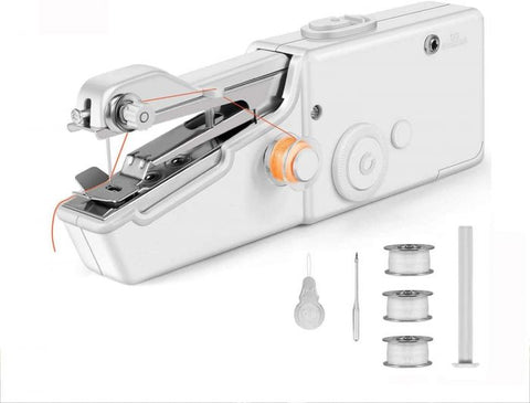 Handheld Portable Mini sewing machine Quick Repairing for Fabric Clothing Kids Cloth Pet Clothes, Suitable for Travel Use beginners