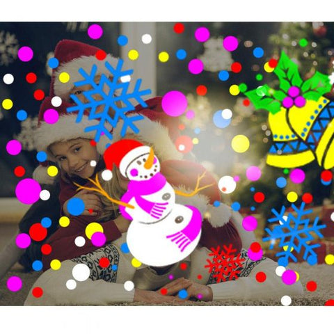 Christmas Laser Projector Merry Christmas High-brightness 16 Pattern Automatic Rotating Indoor