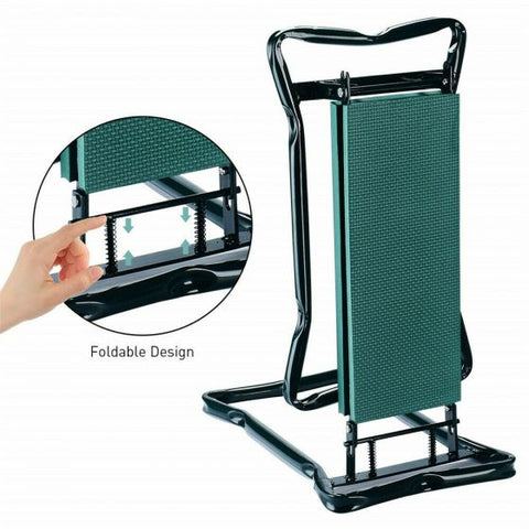 Garden Kneeler and Seat Tool Pouches Outdoor Bench Knee Pad Foldable