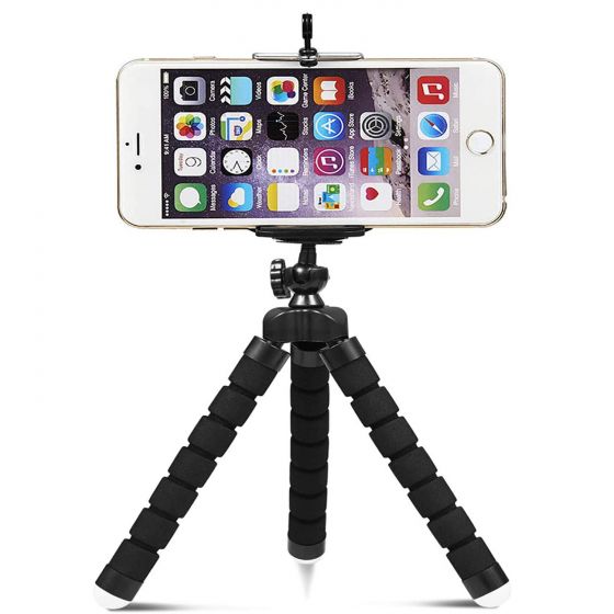 Flexible Tripod Mini Universal Octopus Leg Style Portable and Adjustable Mount Holder for Mobile Phone Smartphone, Digital Camera