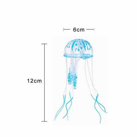 Artificial Glowing Effect Fish Tank Decoration Aquarium Jellyfish Ornament
