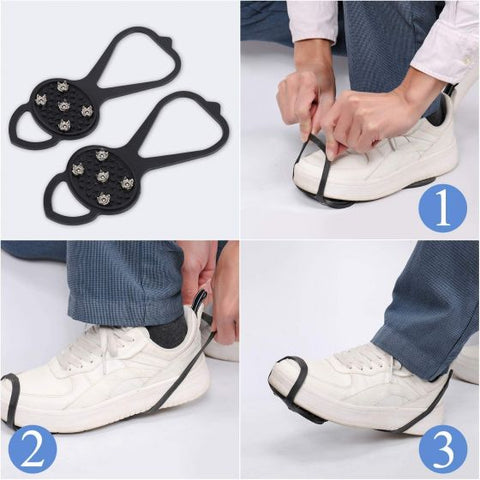 Walk Traction Cleats Non Slip Gripper Spike Walk Traction Ice Cleat Crampons for Walking on Snow and Ice