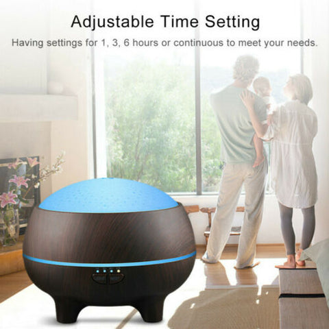 Bluetooth Speaker Wood Grain Essential Oil Diffuser Aroma Diffuser Cool Mist Air Humidifier