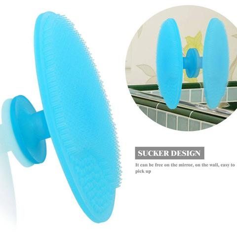 Facial Cleansing Brush , Soft Silicone Face Scrubbers Exfoliators Face Blackhead Removing Massage Tool