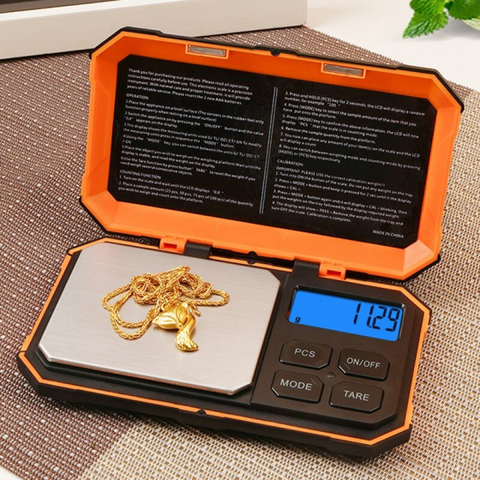 Digital Pocket Scale, Scale with LCD Display for Food, Jewelry, Medicine, High Precision, Jewelry Scale 200g x 0.01g