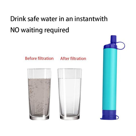 Personal Water Filter Set Camping Water Purifier Set Outdoor Hiking Camping Lake River Portable Water Filter Filtration Tube Straw