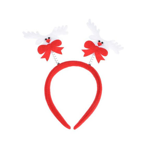 Christmas Fun Springy Hair Band Lovely Hair Hoop Cartoon Headwear Party Supplies Xmas Decor Photo Props Gift (Bear)