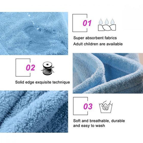 Microfiber Hair Towel Wrap for Women Quick Dry Hair Turban for Drying Curly, Long & Thick Hair (10 inch X 26 inch)