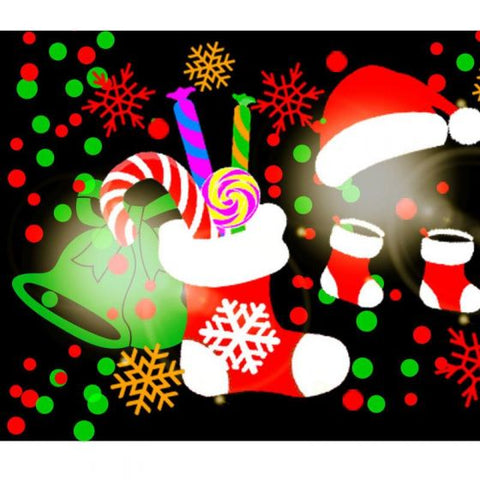 Christmas Laser Projector Merry Christmas High-brightness 16 Pattern Automatic Rotating Indoor