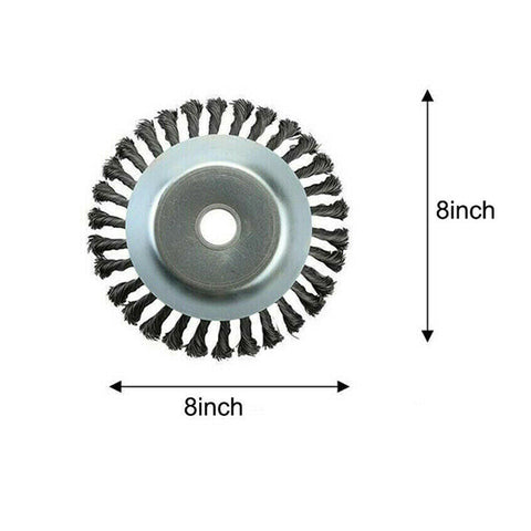 8" Grass Cutter Steel Wire Trimmer Wheel Garden Lawn Mower Head Tool