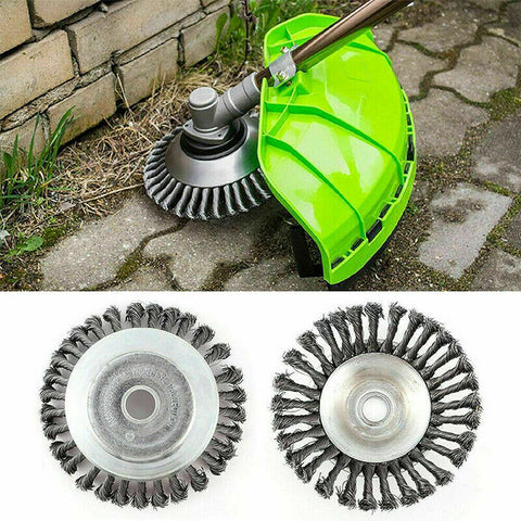 8" Grass Cutter Steel Wire Trimmer Wheel Garden Lawn Mower Head Tool