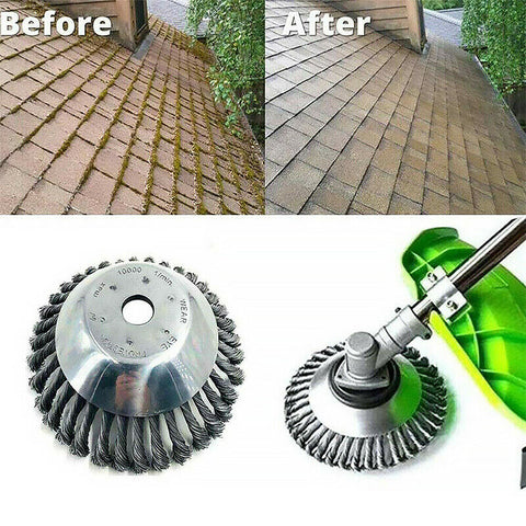 8" Grass Cutter Steel Wire Trimmer Wheel Garden Lawn Mower Head Tool