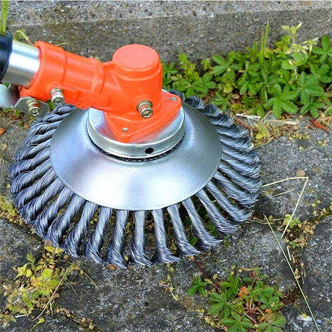 8" Grass Cutter Steel Wire Trimmer Wheel Garden Lawn Mower Head Tool