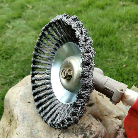 8" Grass Cutter Steel Wire Trimmer Wheel Garden Lawn Mower Head Tool