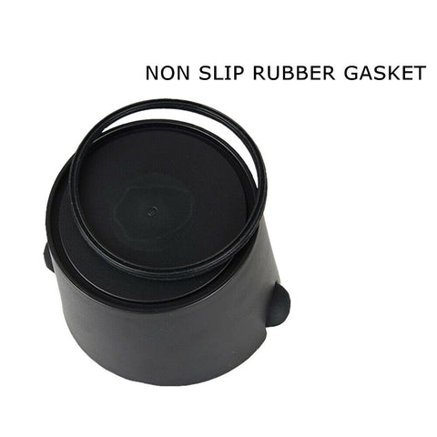 Black Bucket Coffee Waste Container Tamper Tube Bin Knock Box Espresso Grinds AU