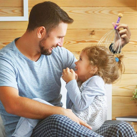 Scalp Massage Machine Head Massager Scalp Scratcher 12 Fingers Head Scratcher For Head Massage Body Relaxing Hair Massage