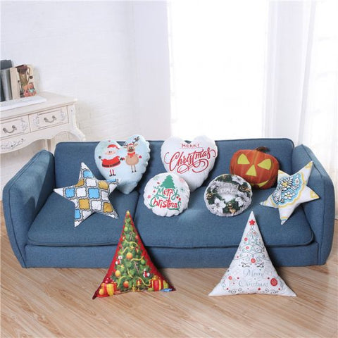 Christmas Decorations Star Light Pillow Covers  Winter Holiday Cushion Home pillowcase