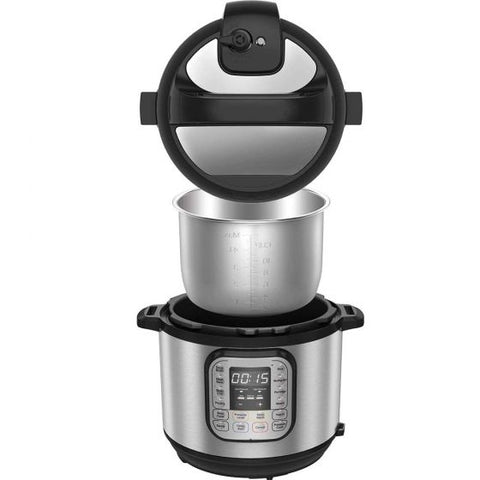 7-in-1 Electric Pressure Cooker, Slow Cooker, Rice Cooker, Steamer, Saute, Yogurt Maker, Warmer & Sterilizer, 6 Quart, Stainless Steel/Black