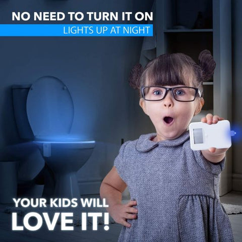 Toilet Motion Sensor Light, 16 Colors Changing Sensor LED Washroom Night Light Inside Toliet Lamp, PIR Motion Activated Waterproof Bathroom Accessory, Fits Any Toilet