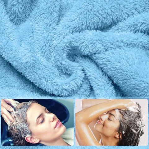 Microfiber Hair Towel Wrap for Women Quick Dry Hair Turban for Drying Curly, Long & Thick Hair (10 inch X 26 inch)