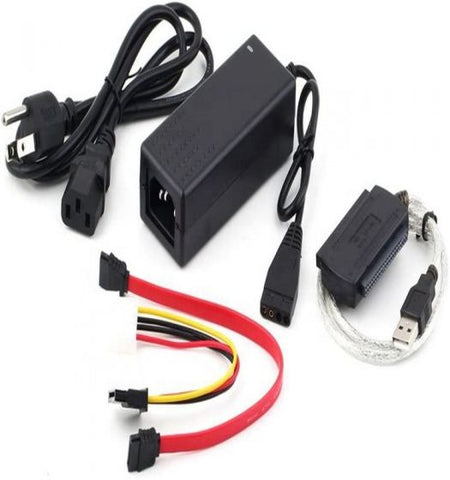 SATA/PATA/IDE Hard Drive to USB 2.0 Adapter Cable Support All Computer System, 2.5'' / 3.5'' Hard Disk HDD Connector Converter