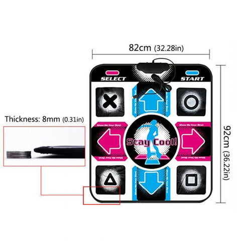 Non-Slip Dancing Step Dance Game Mat Pad with USB For PC TV Video Household Game