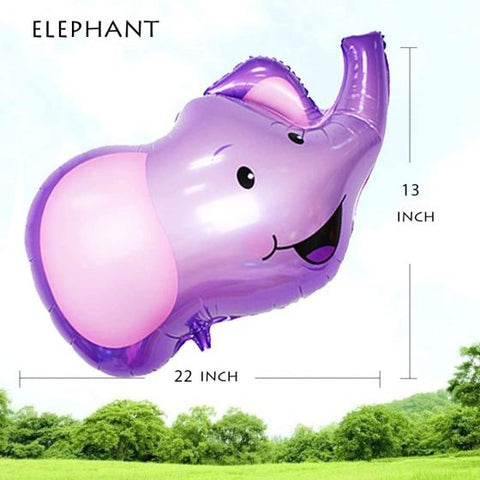 Jungle Safari Animals  Balloons 6pcs 22 Inch  For Jungle Safari Animals Theme Birthday Party Decorations