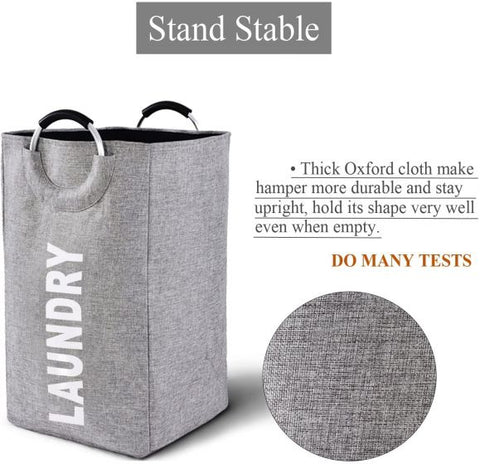 Foldable Laundry Hamper Bag with Handles Collapsible Dirty Clothes Basket for Washing Storage