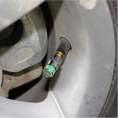 Tire Air Alert Pressure Cap Valve Gauge