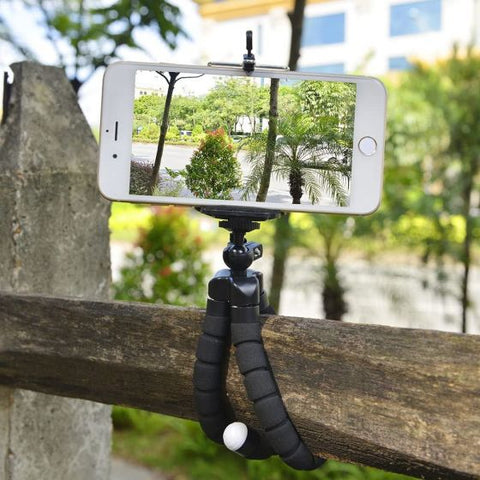 Flexible Tripod Mini Universal Octopus Leg Style Portable and Adjustable Mount Holder for Mobile Phone Smartphone, Digital Camera