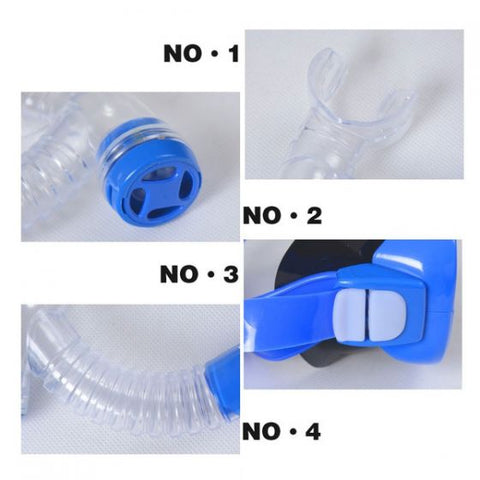 Children Swimming Glasses With Snorkel Underwater Sports Boys Girls Kids Diving Glass