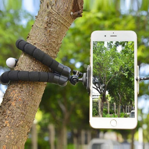Flexible Tripod Mini Universal Octopus Leg Style Portable and Adjustable Mount Holder for Mobile Phone Smartphone, Digital Camera