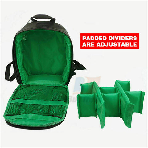 Waterproof DSLR SLR Camera Soft Case Bag Backpack Rucksack For Canon Nikon Sony