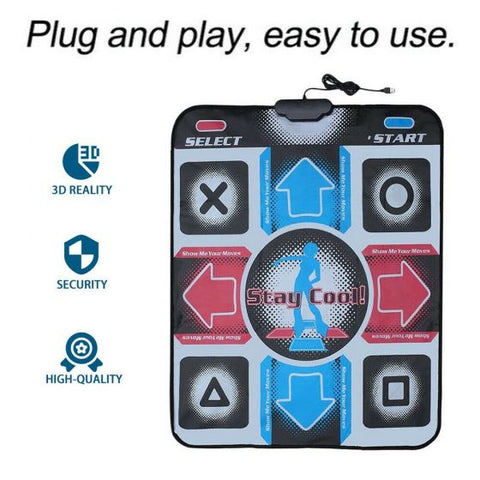 Non-Slip Dancing Step Dance Game Mat Pad with USB For PC TV Video Household Game