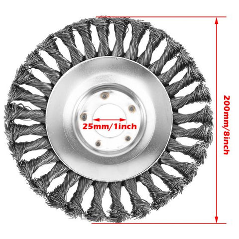 8" Steel Wire Indestructible Trimmer Head Grass Brushcutter Removal Lawnmower AU
