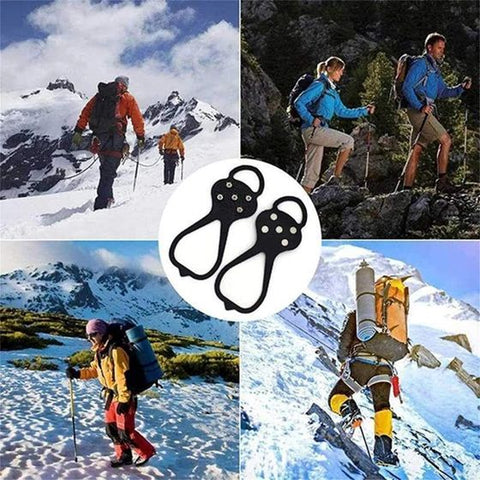 Walk Traction Cleats Non Slip Gripper Spike Walk Traction Ice Cleat Crampons for Walking on Snow and Ice