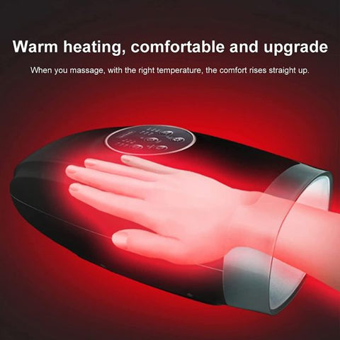 Electric Hand Massager,6 Modes and 6 Levels Pressure Point Massage with Air Compression and Heat for Arthritis,Pain Relief,Carpal Tunnel and Finger Numbness