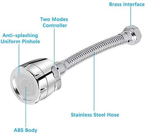 Swivel Tap 360 Degree Aerator 17CM LONG
