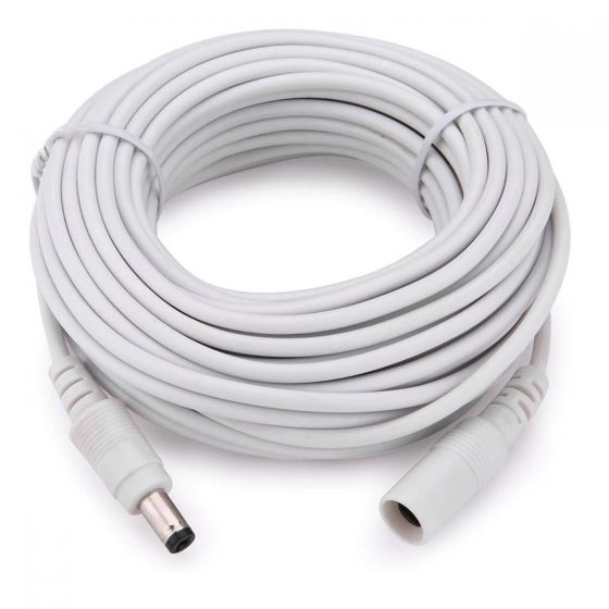 DC 12V Power Extension Cable, 20FT/ 6 Meters Compatible with 12V Power Adaper of Other Brands CCTV/IP Camera