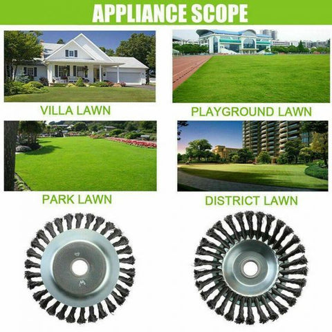 8" Steel Wire Indestructible Trimmer Head Grass Brushcutter Removal Lawnmower AU