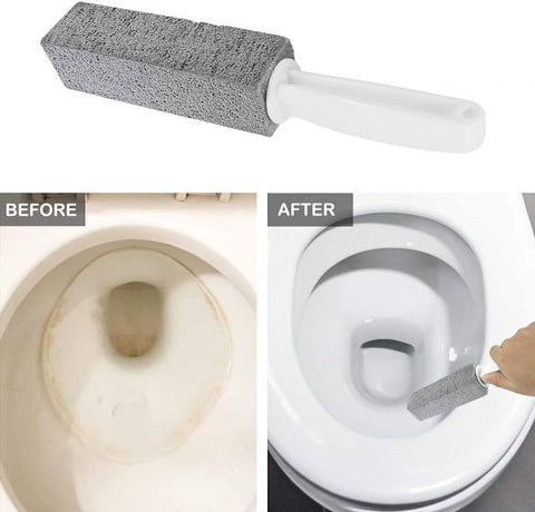 2PCS Premium Toilet Bowl Cleaning Stone with Handle, Pumice Stone Toilet Bowl Cleaner, Easy to Remove Unsightly Toilet Rings, Tile, Toilets, Sinks, Bathroom, Bathtubs, Hardwater, Lime, Rust