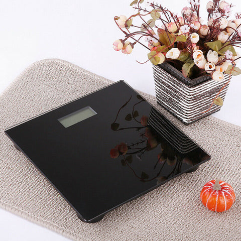Electronic Digital Backlit Glass Body Bathroom Scale 180KG scales Gym Weight