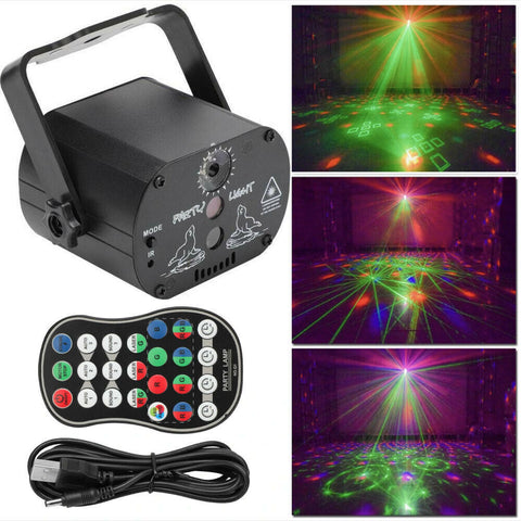60 Pattern Party Projector Stage Light LED RGB Party KTV Club DJ Disco Lights AU
