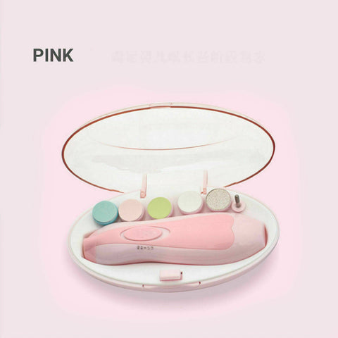 NEW Electric Baby Nail Trimmer Infant Newborn Safe Grinder Clipper Tools Set