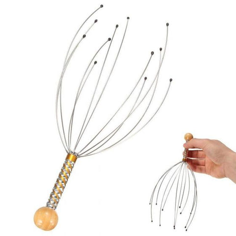 Scalp Massage Machine Head Massager Scalp Scratcher 12 Fingers Head Scratcher For Head Massage Body Relaxing Hair Massage