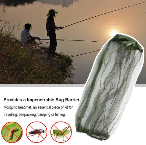 OUTDOOR MOSQUITO FLY HEAD NET INSECT MESH HAT BEE BUG MOZZIE FISHING PROTECTOR