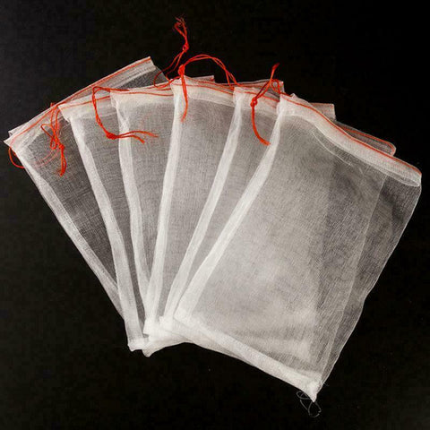 50pcs Agriculture Garden Fruit Vegetable Protection Exclusion Mesh Net Bags
